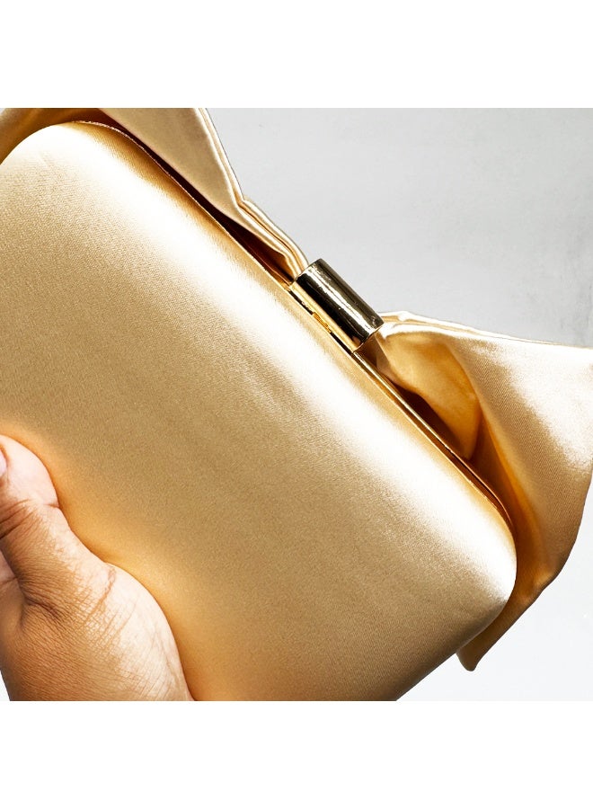 She satin bow Clutch - Image 5